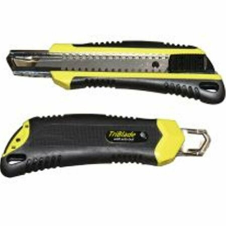 GOURMETGALLEY Utility Knife with Snap-Off Blades; Black & Yellow GO1343146